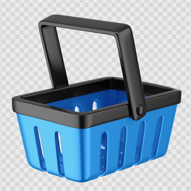 корзина 3d значок