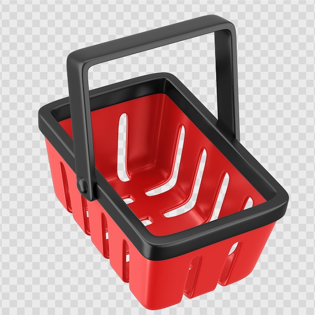 shopping basket 3d icon