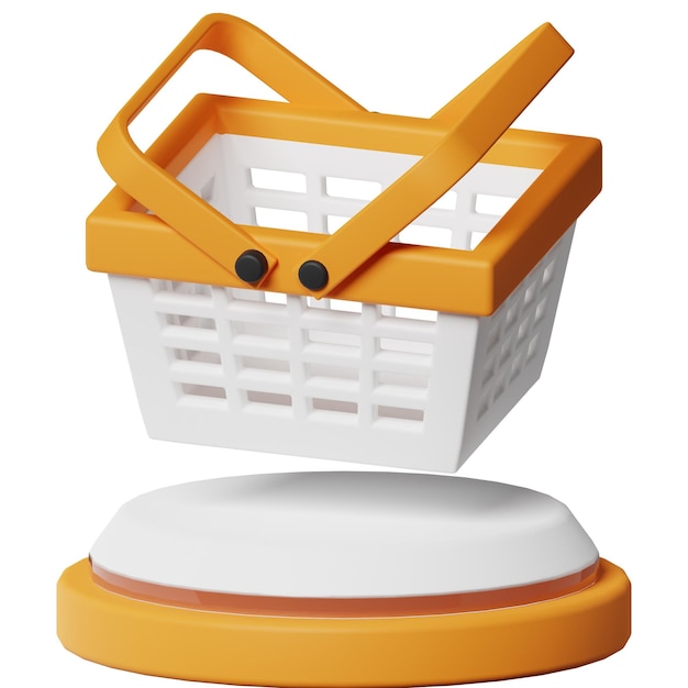 Shopping Basket Commerce 3D-icoon