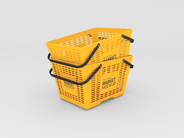 Shopping basket mockup