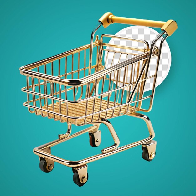 PSD shopping cart 3d icon