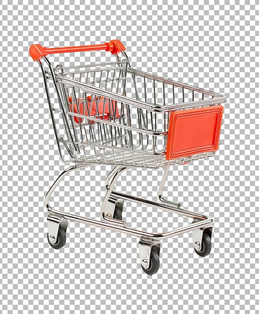shopping cart isolated on transparent background
