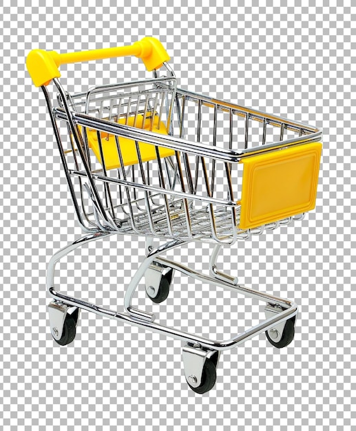 shopping cart isolated on transparent background