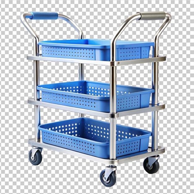 PSD shopping cart on a white background