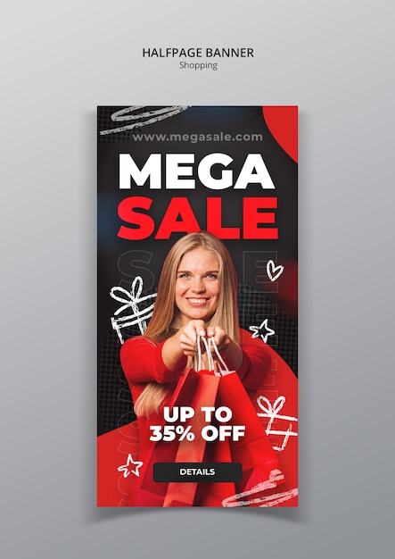 shopping discount template