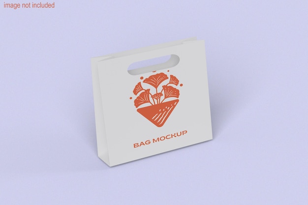 Shopping paper bag concept with mockup