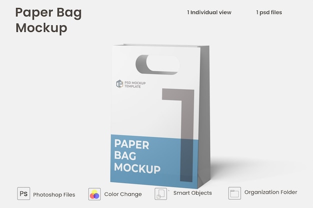 Shopping Paper Bag Mockup Premium Psd