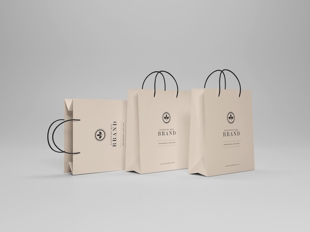 Premium PSD | Shopping paper bag mockup