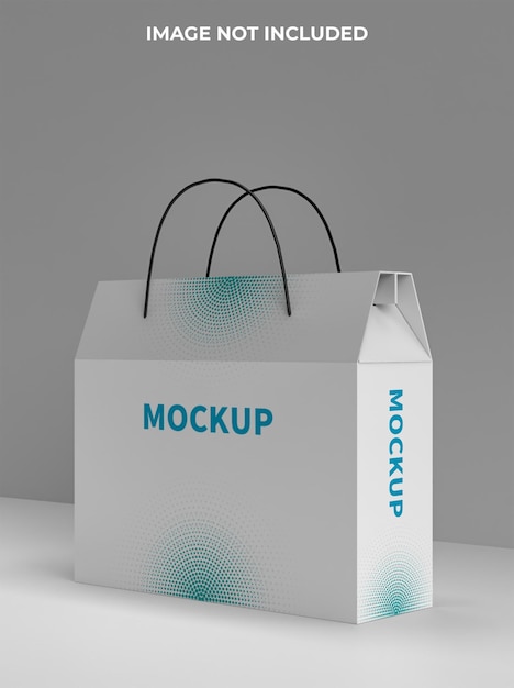 Shopping paper bag mockup