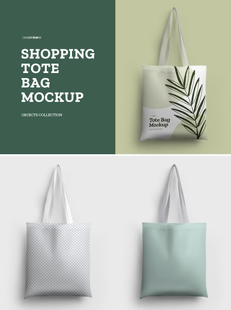 Shopping tote bag mockups stijlvolle scènes voor reclame voor ontwerppresentaties en voor online winkel