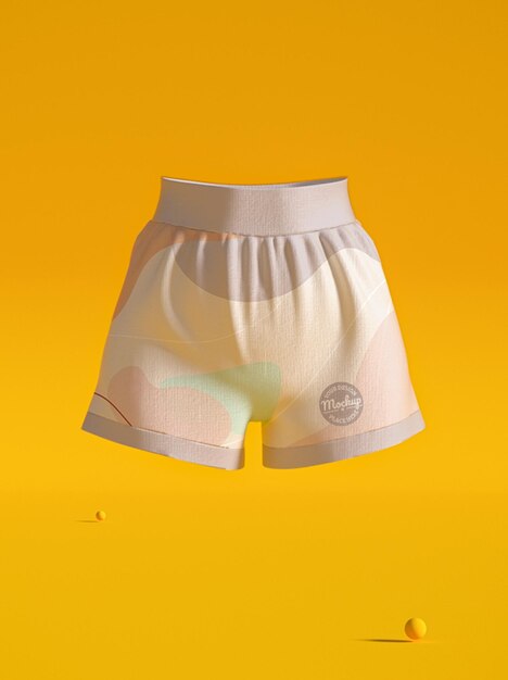 short female sexy panties mockup