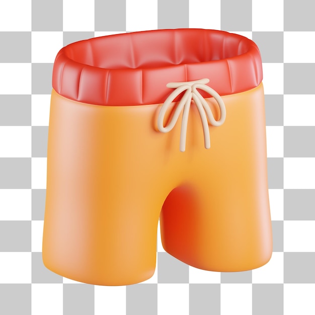 PSD short pants 3d icon