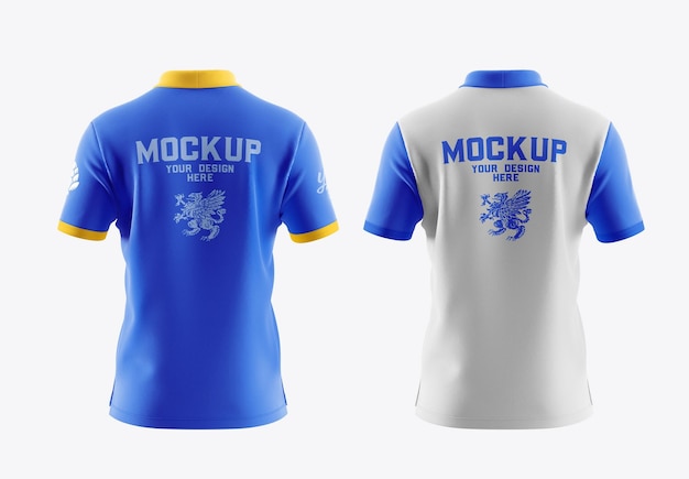 Short sleeve polo shirt mockup