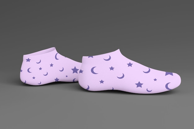 PSD short socks mockup