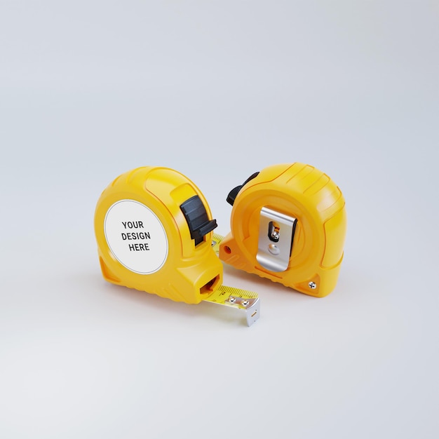 Short tape measure mockup