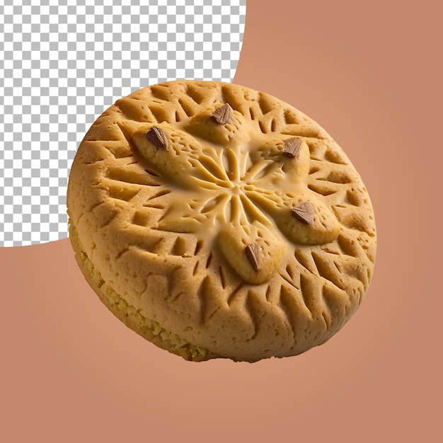 Shortbread Cookie isolated on alpha layer