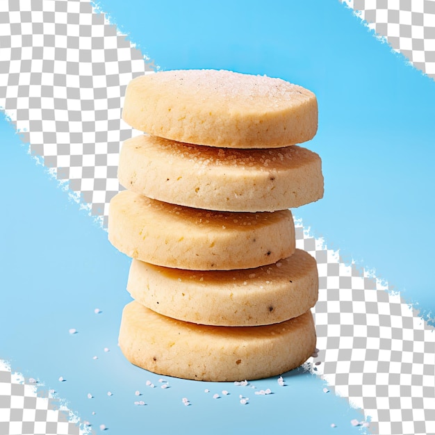 PSD shortbread cookies on transparent background