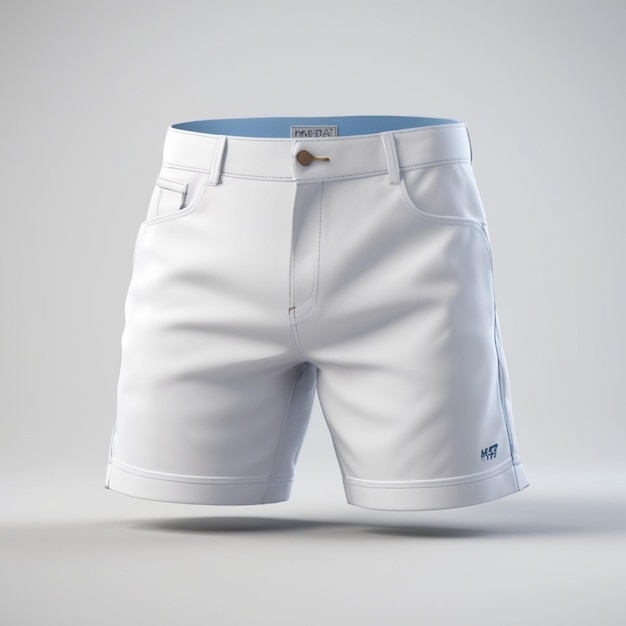 Shorts PSD op een witte achtergrond