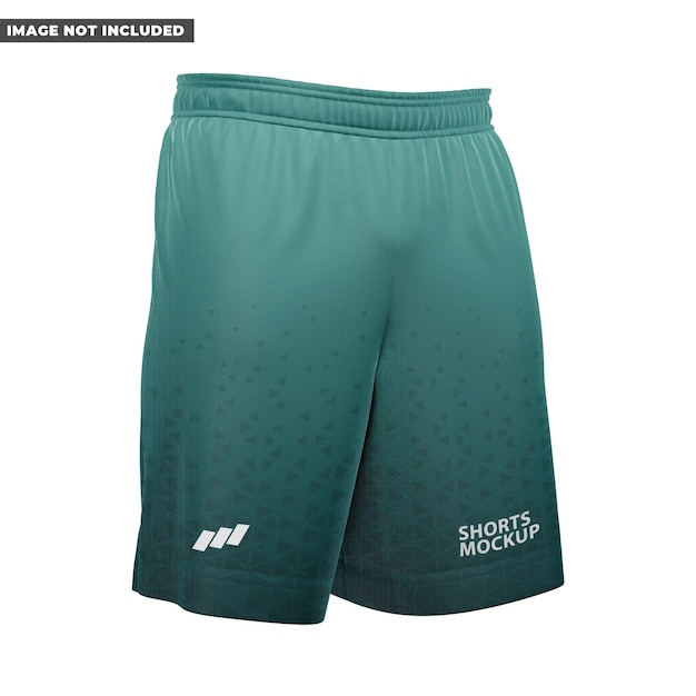 PSD shorts voetbal mockup half side view