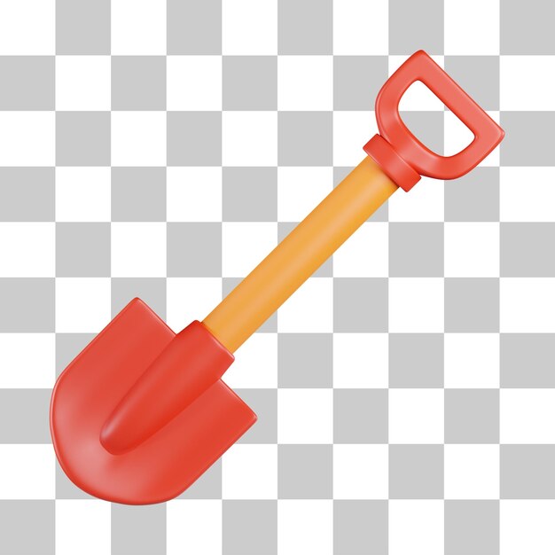 PSD shovel 3d icon