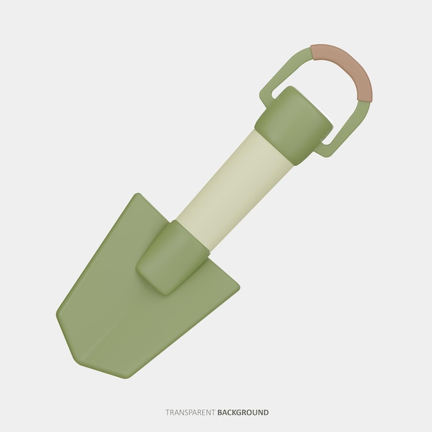 PSD shovel 3d icon