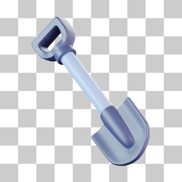 PSD shovel 3d-pictogram