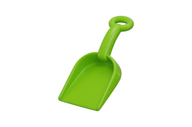 shovel icon 3d rendering vector illustration