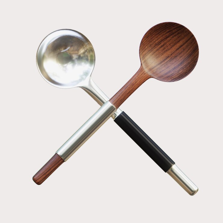PSD shovel ladle with wooden handle