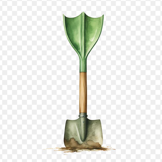 PSD shovel with a shovel in the dirt