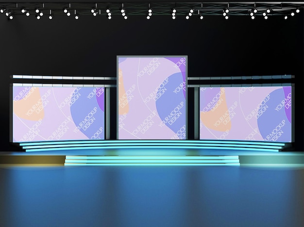 Show screen mockup design