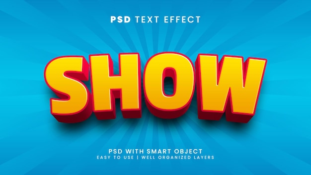 PSD Показать сценическое событие 3d редактируемый текстовый эффект со стилем текста фильма и фильма