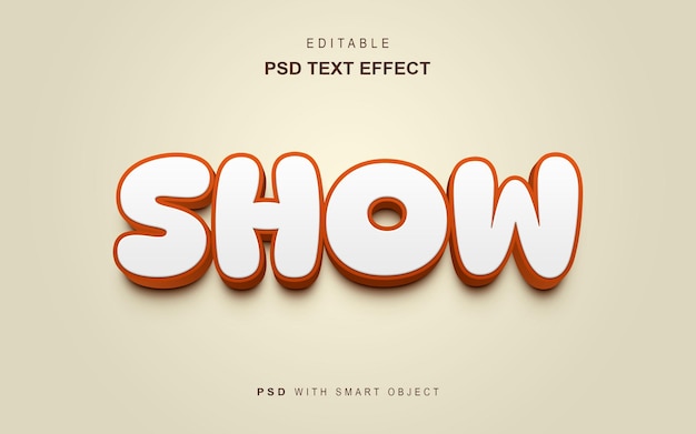 PSD Показать эффект текста