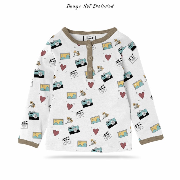 Showcase Baby shirt mockup. Collections off Baby Apparels