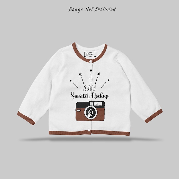 Showcase baby shirt mockup. collections off baby apparels