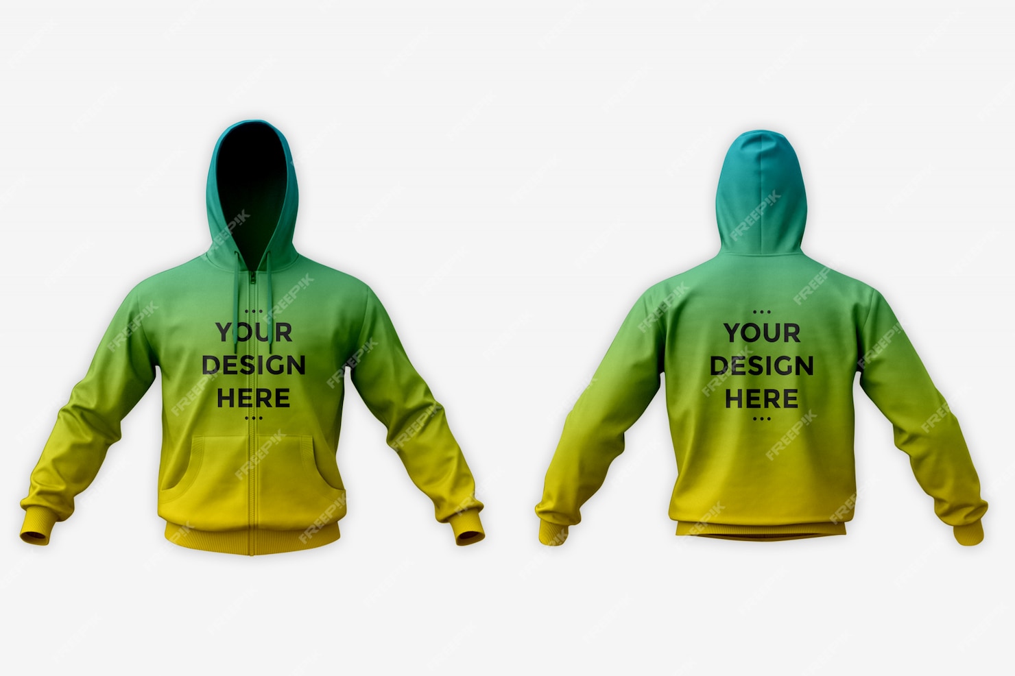 Premium PSD | Showcase of hoodie mockup