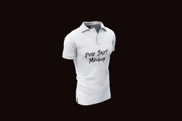showcase of polo shirt mockup