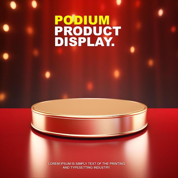 showcase scène natuurlijk podium voor productvertoning podium vertoning mockup voor show productpresentatie