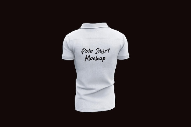 Showcase van poloshirt mockup