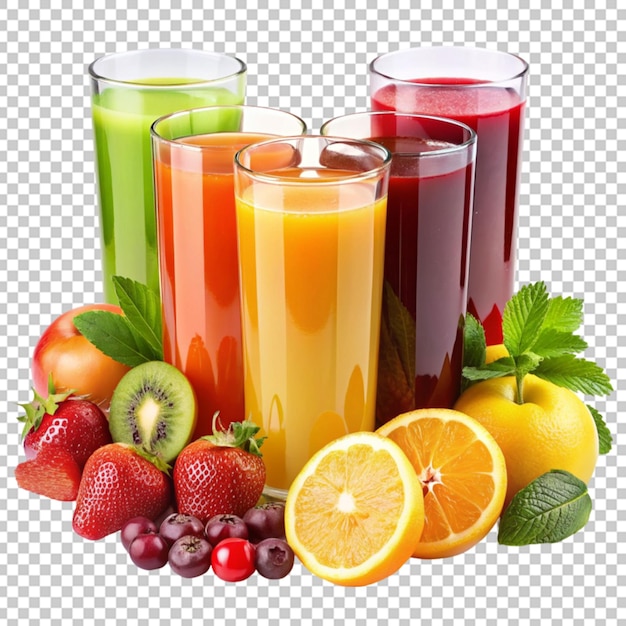 PSD showcasing fresh fruit juices