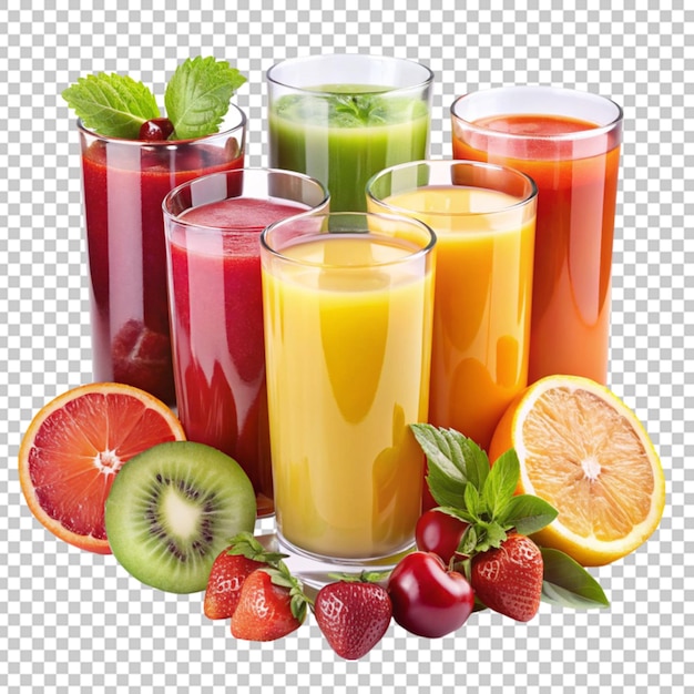 PSD showcasing fresh fruit juices