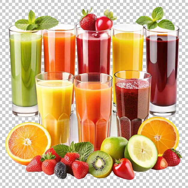 PSD showcasing fresh fruit juices