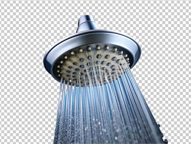 Showerhead with water dripping down