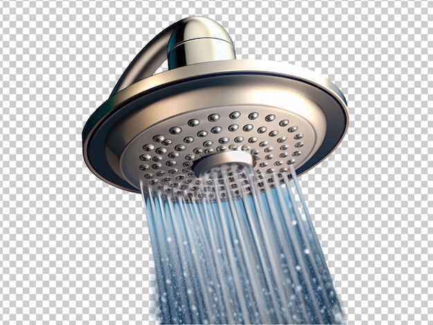 Showerhead with water dripping down