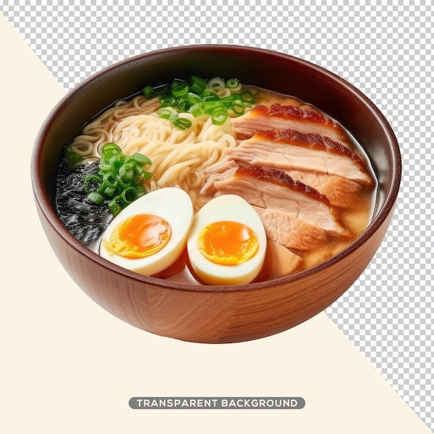 PSD Лапша shoyu ramen со свининой и яйцом