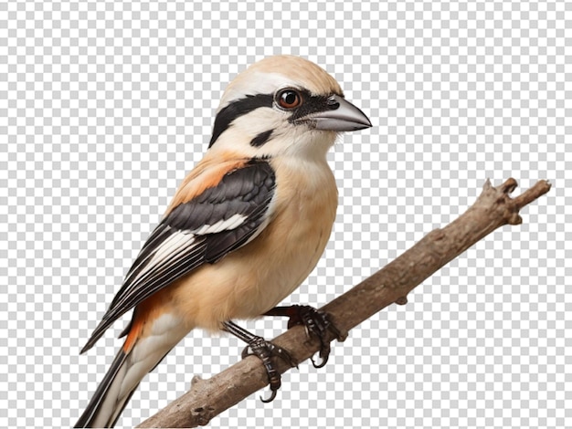 PSD shrike on transparent background