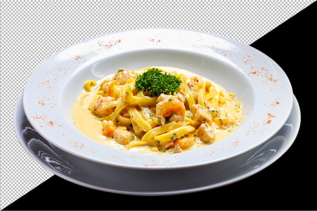 shrimp with pasta haute cuisine