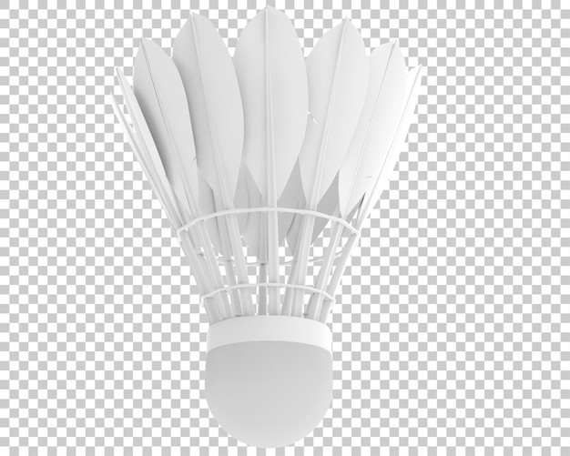 PSD shuttlecock isolated on transparent background 3d rendering illustration