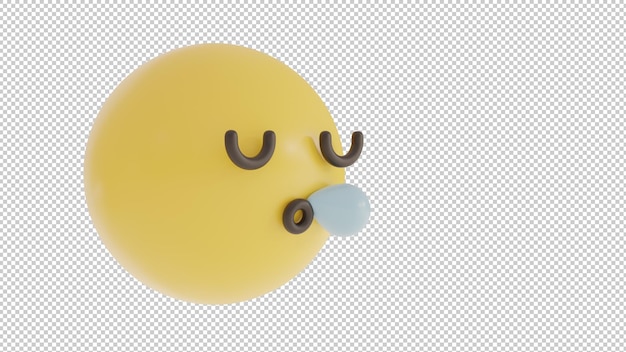 PSD side view lazyemoji png