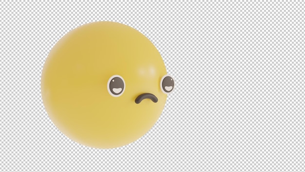 Side view unhappy 1 emoji png