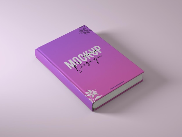 Sideview boek omslag mockup